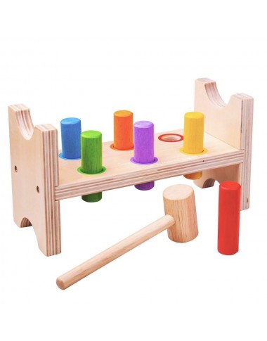 Bigjigs medinė formų rūšiuoklė - lavinamieji žaislai nuo 1 metų