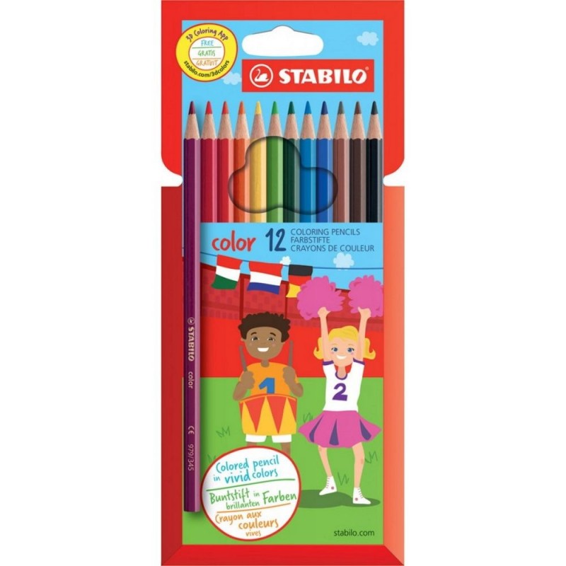 Stabilo spalvoti pieštukai - Kanceliarinės prekės vaikams